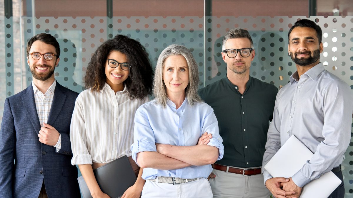 Talent Acquisition team members posing in an office