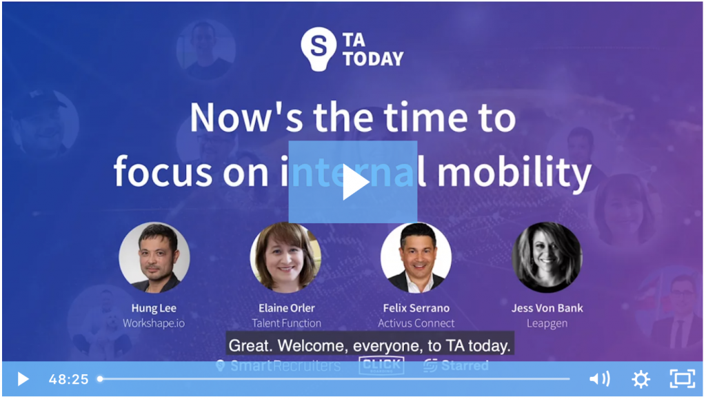 The Time is Now: Internal Mobility